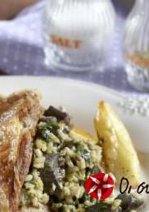 Φωτογραφία της συνταγής Πασχαλινό γεμιστό κατσικάκι στο φούρνο