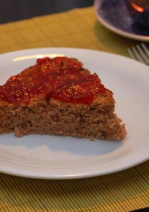Una foto de Torta de salvado de avena
