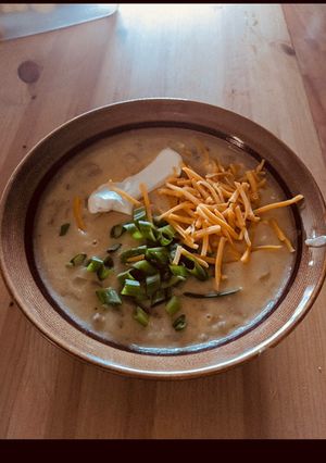 A picture of Loaded Baked Potato Soup.
