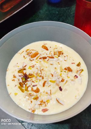 A picture of Mango Shrikhand.