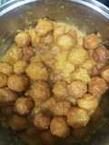 Albóndigas de potón y cangrejo de San Isaías