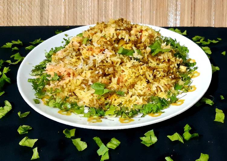 Recipe of Super Quick Homemade Palak Paneer Biryani