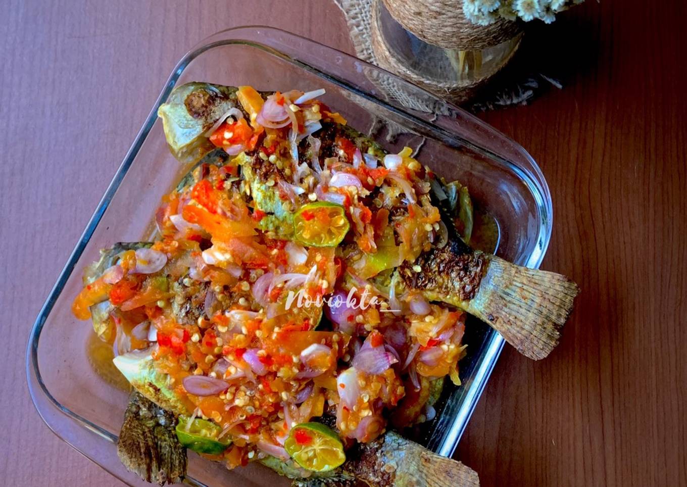 Ikan nila bakar rica