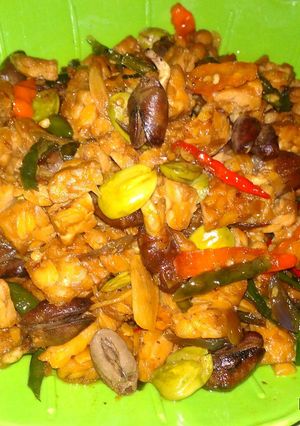 Foto resep Oseng tempe jantung ayam ceria