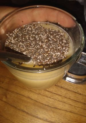 Una foto de Batido de avena, manzana y banana