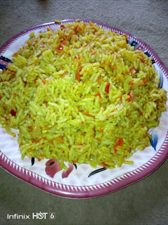 A picture of Jollof rice.