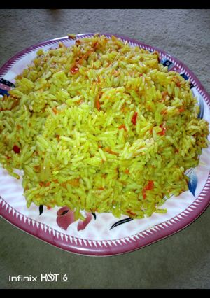 A picture of Jollof rice.