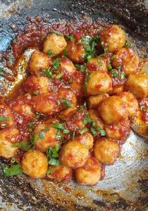 Foto resep Pentol ikan pedas Ala moms Azkha 😊😊