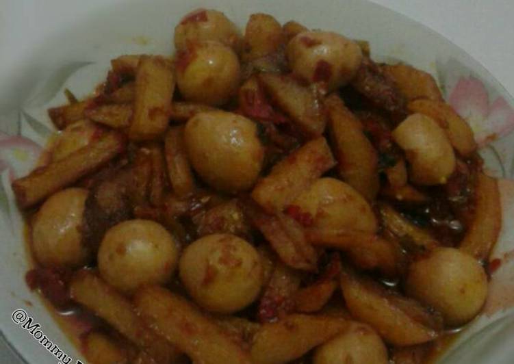 Kentang Balado Telur Puyuh