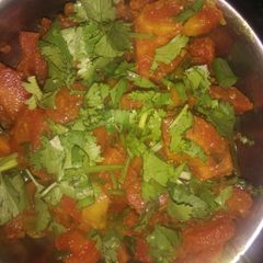 A picture of Carrot green onion Sabji.