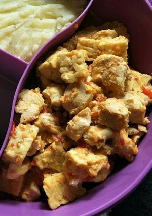 Foto resep Ayam feat Tempe bumbu rujak (untuk diet)