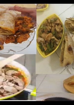 A picture of Chicken egg paratha.