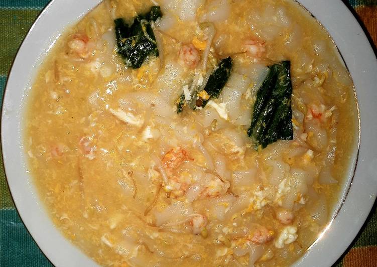 Resep Kwetiau kuah siram yang Bikin Ngiler