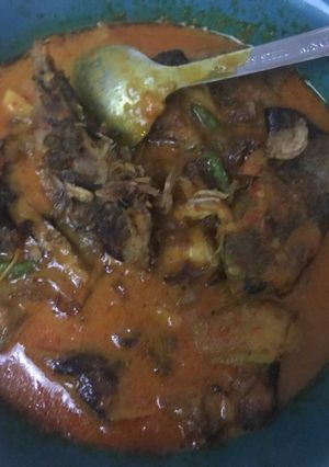 Foto resep Ikan Asap Santan Pedas