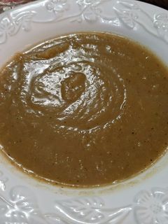 Una foto de Puré de calabacín