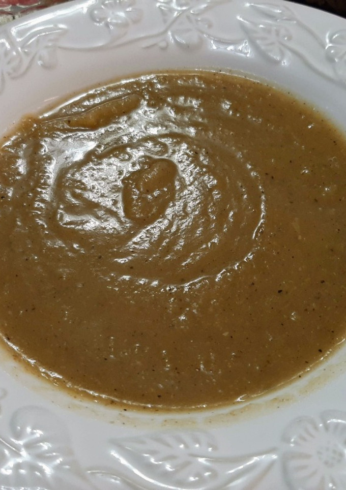 Una foto de Puré de calabacín