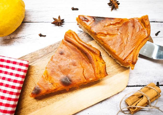 Pumpkin pie - sütőtökös pite glutén és tejmentesen recept foto