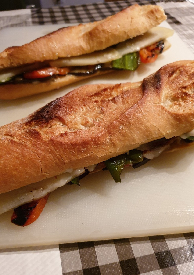 Una foto de Bocadillo de verduras