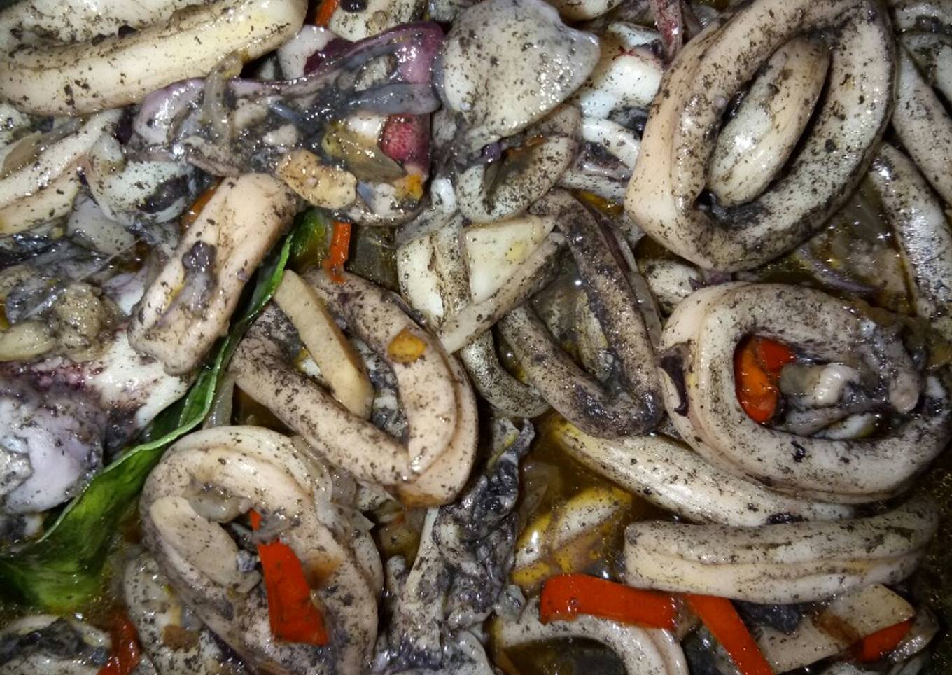 Cumi dengan lada hitam