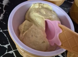 Une photo de Glace à la pistache au ninja swirl