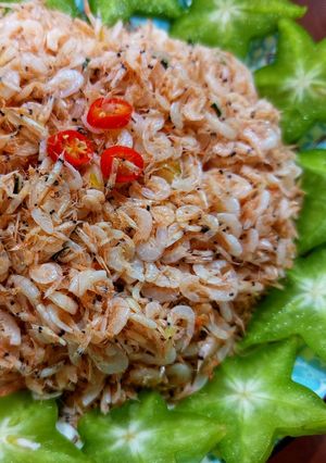 Hình của món Tép biển xào khô.