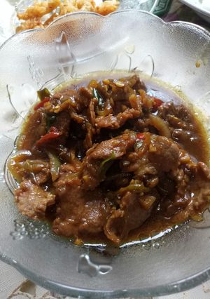 Foto resep DAGING SAPI SAOS KECAP ALA chenese resto