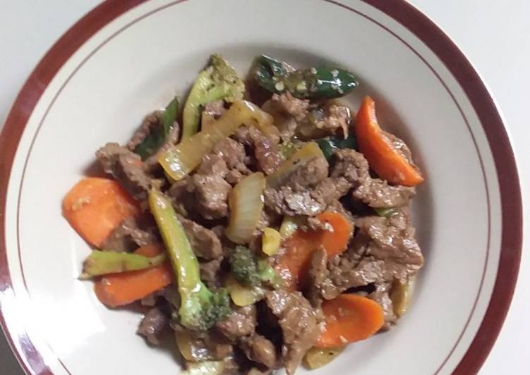 Easiest Way to Prepare Delicious ♡ 12. Sapi Lada Hitam Brokoli Wortel