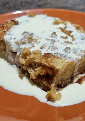 A picture of Rhubarb Crumble.
