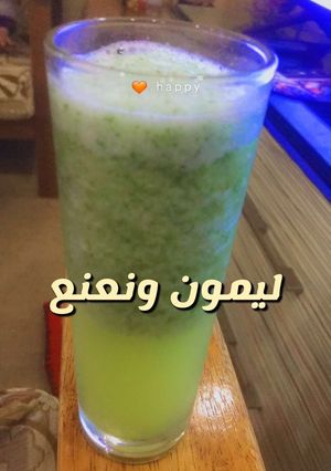 صورة لوصفة عصير الليمون مع النعناع