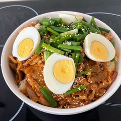 A picture of Stir-fried Pork with Kimchi.