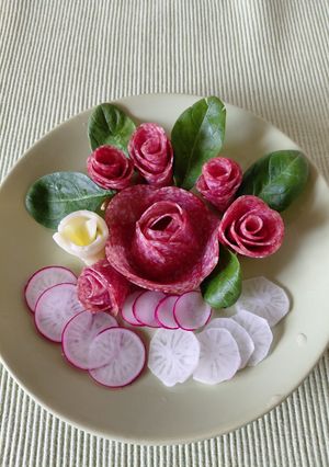Tányérdísz ötlet recept fotója