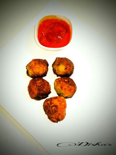 A picture of Leftover Cabbage Curry Pokora:-.