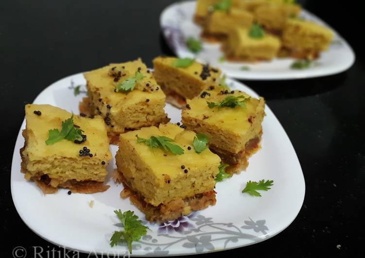 Bread Dhokla Sandwich