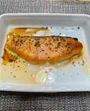 鹽烤鮭魚（水波爐料理）