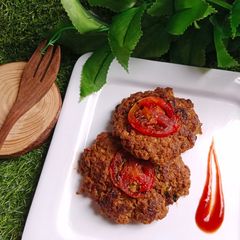 A picture of Chapli Kabab.