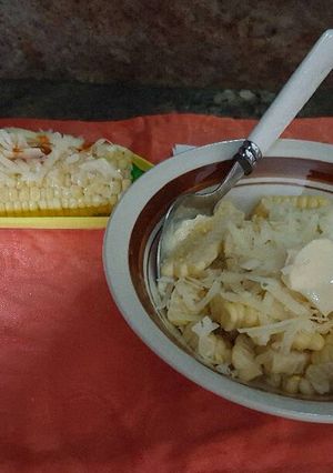 Una foto de Elotes con queso y mayonesa
