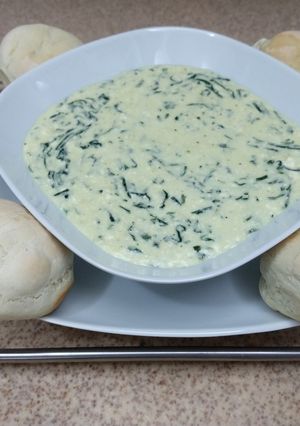 Una foto de Dip de espinaca y queso