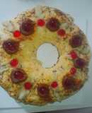 Rosca de Pascua Rellena con Dulce de Leche