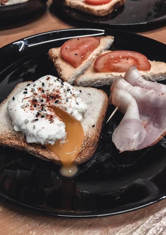 Яйце Пашот з беконом🥓