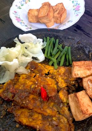 Foto resep Tempe penyet sambel terasi bakar
