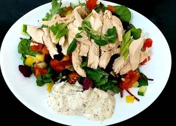 Easiest Way to Recipe Perfect My Steamed Chicken on a bed of Salad
