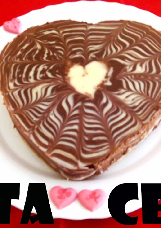 Una foto de Tarta de chocolate cebra