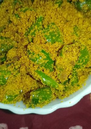 मिर्च के टिपोरे (Mirch ke tipore recipe in Hindi) रेसिपी मुख्य फोटो