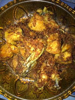 Foto resep Ayam goreng serundeng bumbu racik