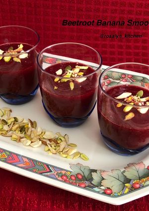 A picture of Beetroot Banana Smoothie.