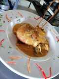 Papa rellena de mariscos