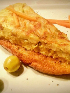 Una foto de Media tostada de tortilla Tortitosta