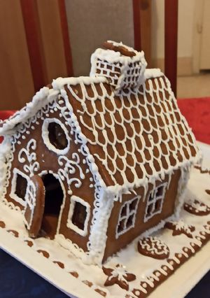 Mézeskalács házikó recept fotója