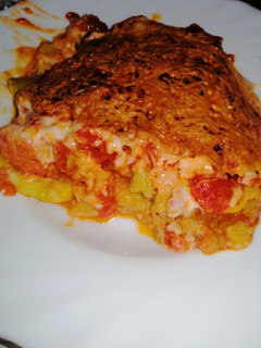 Una foto de Pastel de verduras gratinado