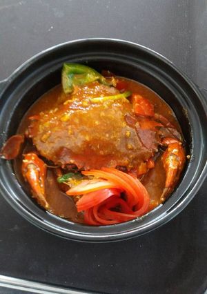 Hình của món Cua sốt sin.